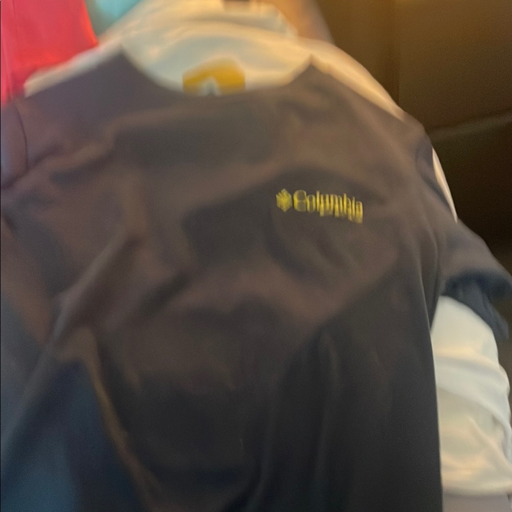 Columbia Dark Blue Tee with Yellow Logo